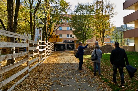 23.10.2019 - Ein Kran für den Oskar-Maria-Graf-Ring