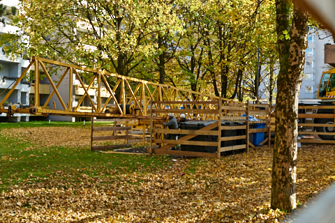 23.10.2019 - Ein Kran für den Oskar-Maria-Graf-Ring