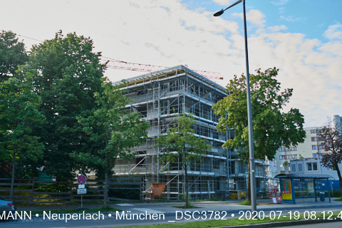 19.07.2020 - Aufstockungsbaustelle Oskar-Maria-Graf-Ring in Neuperlach