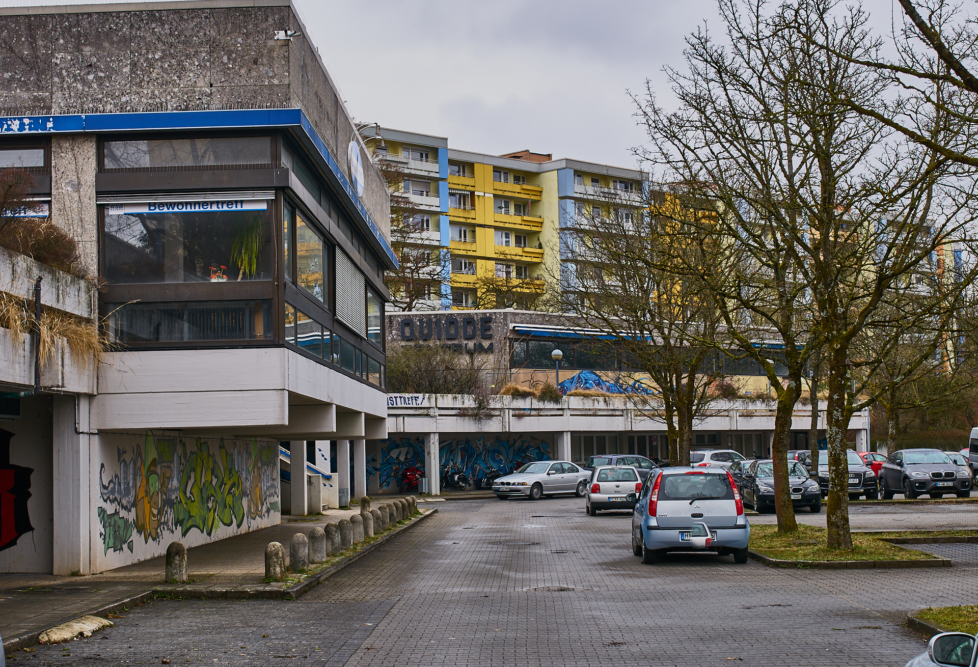 #Neuperlach, #Quiddezentrum, #Kultur, #Kunst, #Kunsttreff, #Streetart, #Grafitties, #Abriss, #Neubau, #CAZ123