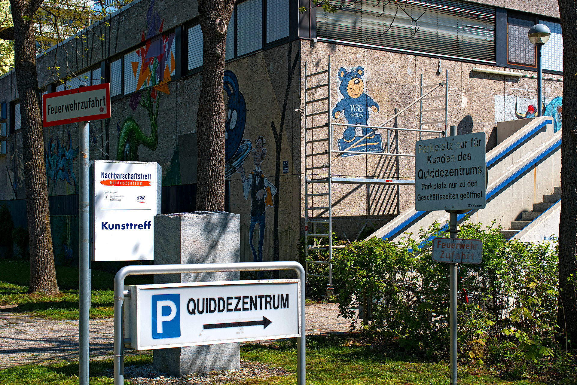 #Neuperlach, #Quiddezentrum, #Kultur, #Kunst, #Kunsttreff, #Streetart, #Grafitties, #Abriss, #Neubau, #CAZ123