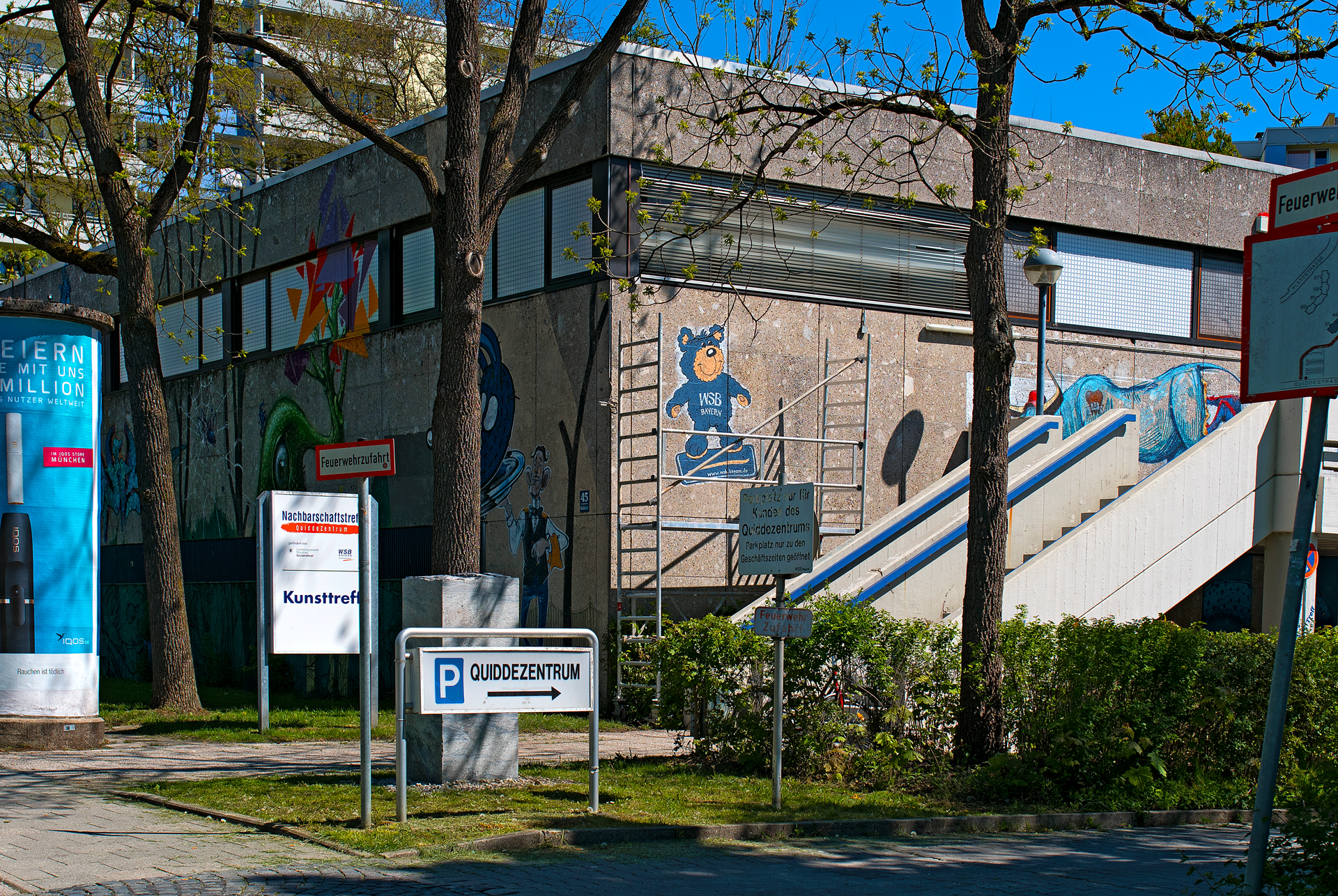 #Neuperlach, #Quiddezentrum, #Kultur, #Kunst, #Kunsttreff, #Streetart, #Grafitties, #Abriss, #Neubau, #CAZ123