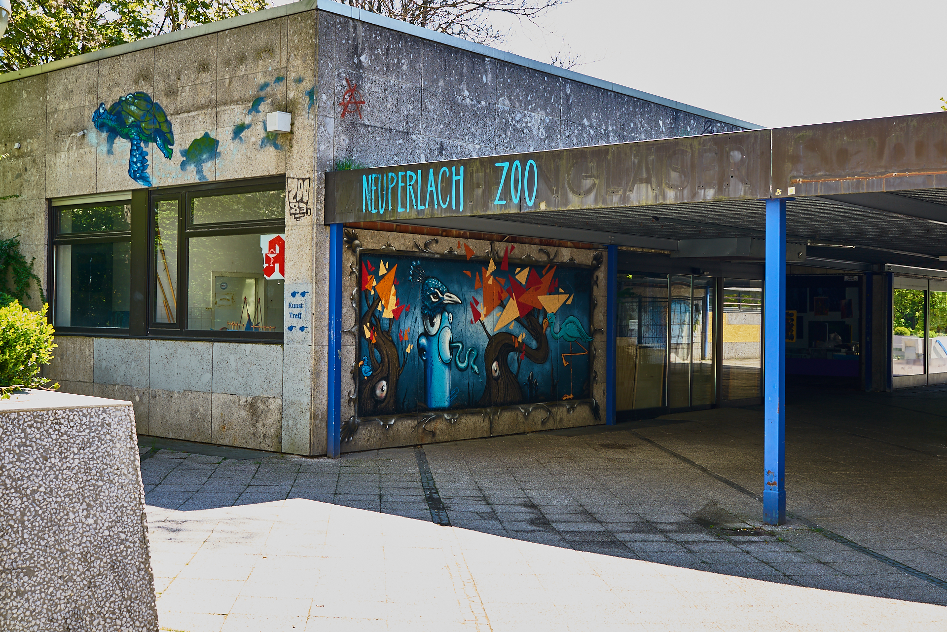 #Neuperlach, #Quiddezentrum, #Kultur, #Kunst, #Kunsttreff, #Streetart, #Grafitties, #Abriss, #Neubau, #CAZ123