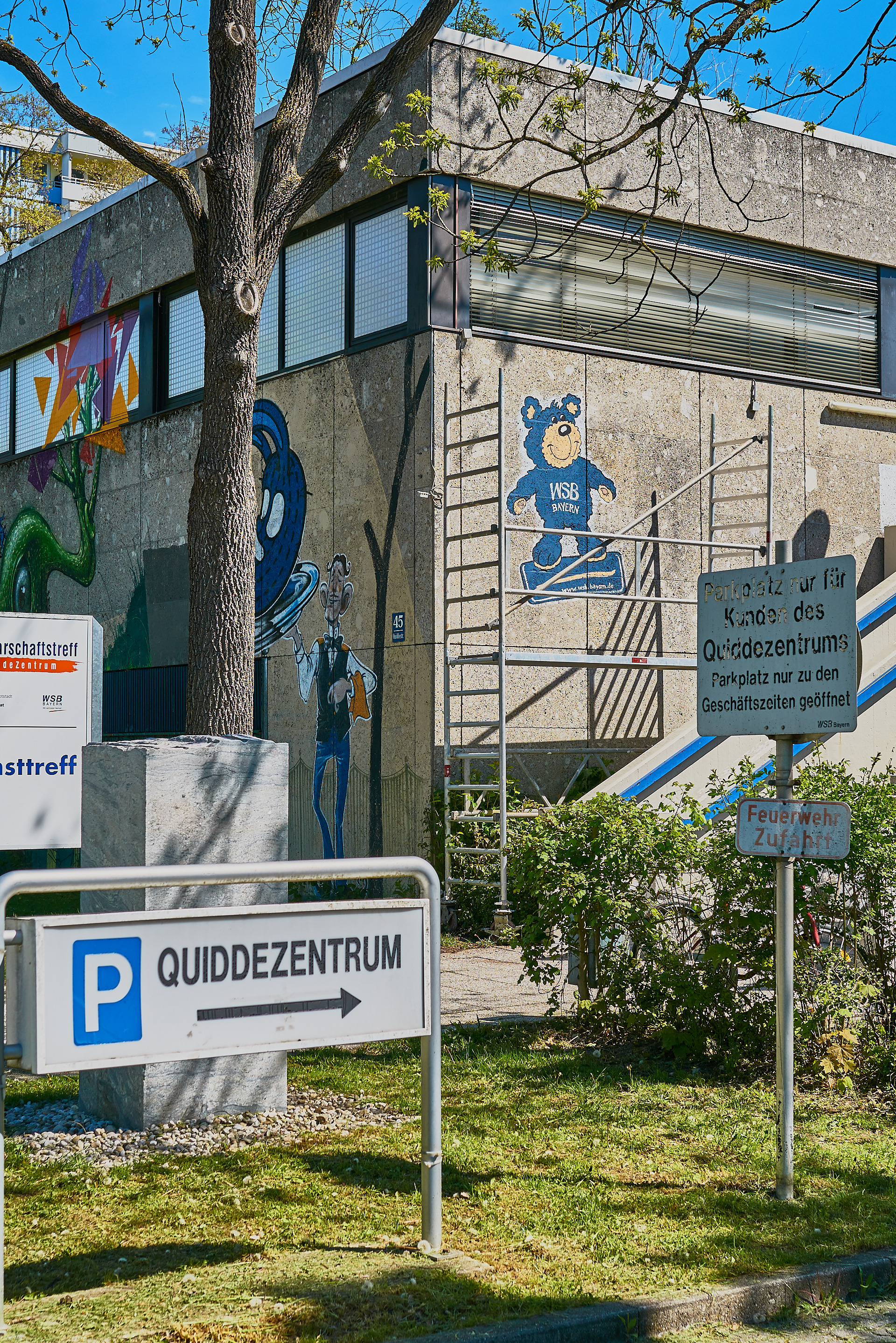 #Neuperlach, #Quiddezentrum, #Kultur, #Kunst, #Kunsttreff, #Streetart, #Grafitties, #Abriss, #Neubau, #CAZ123