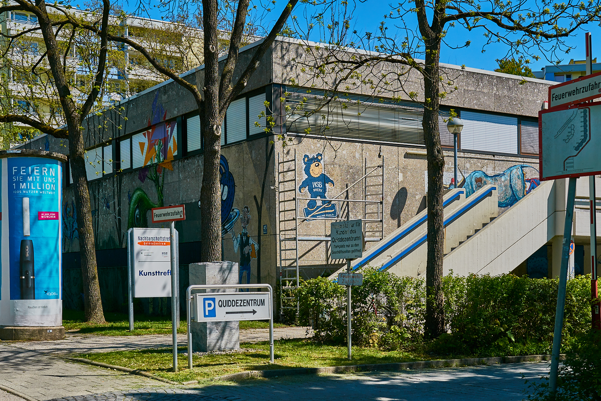 #Neuperlach, #Quiddezentrum, #Kultur, #Kunst, #Kunsttreff, #Streetart, #Grafitties, #Abriss, #Neubau, #CAZ123