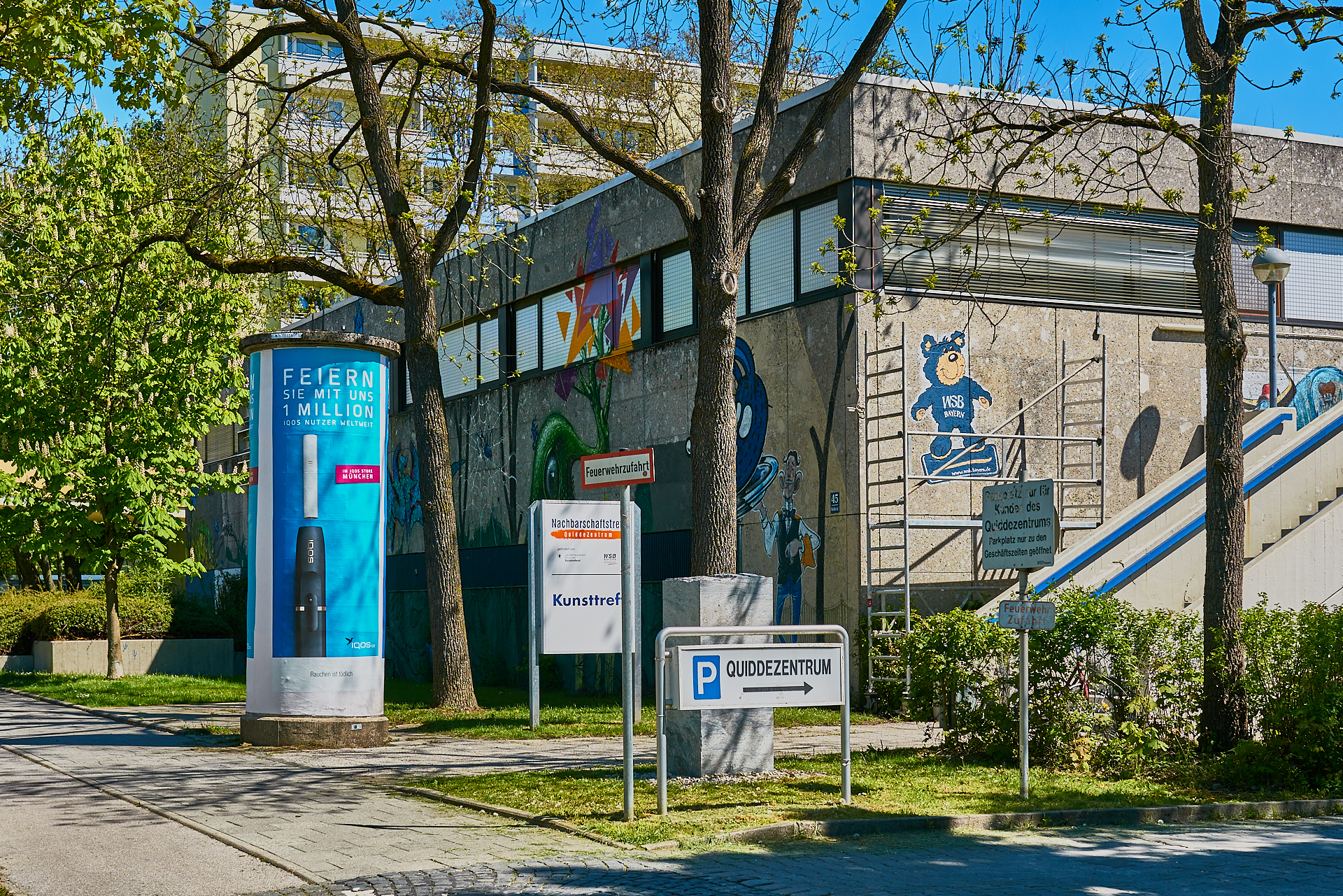 #Neuperlach, #Quiddezentrum, #Kultur, #Kunst, #Kunsttreff, #Streetart, #Grafitties, #Abriss, #Neubau, #CAZ123