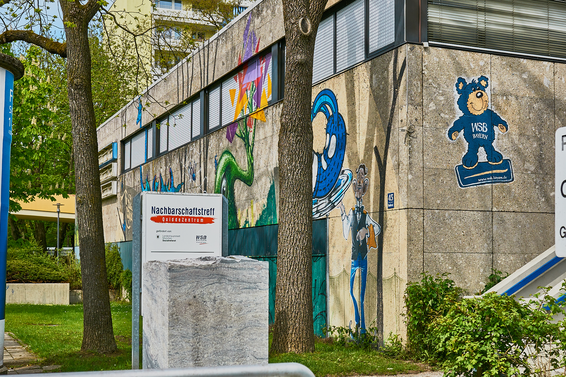 #Neuperlach, #Quiddezentrum, #Kultur, #Kunst, #Kunsttreff, #Streetart, #Grafitties, #Abriss, #Neubau, #CAZ123