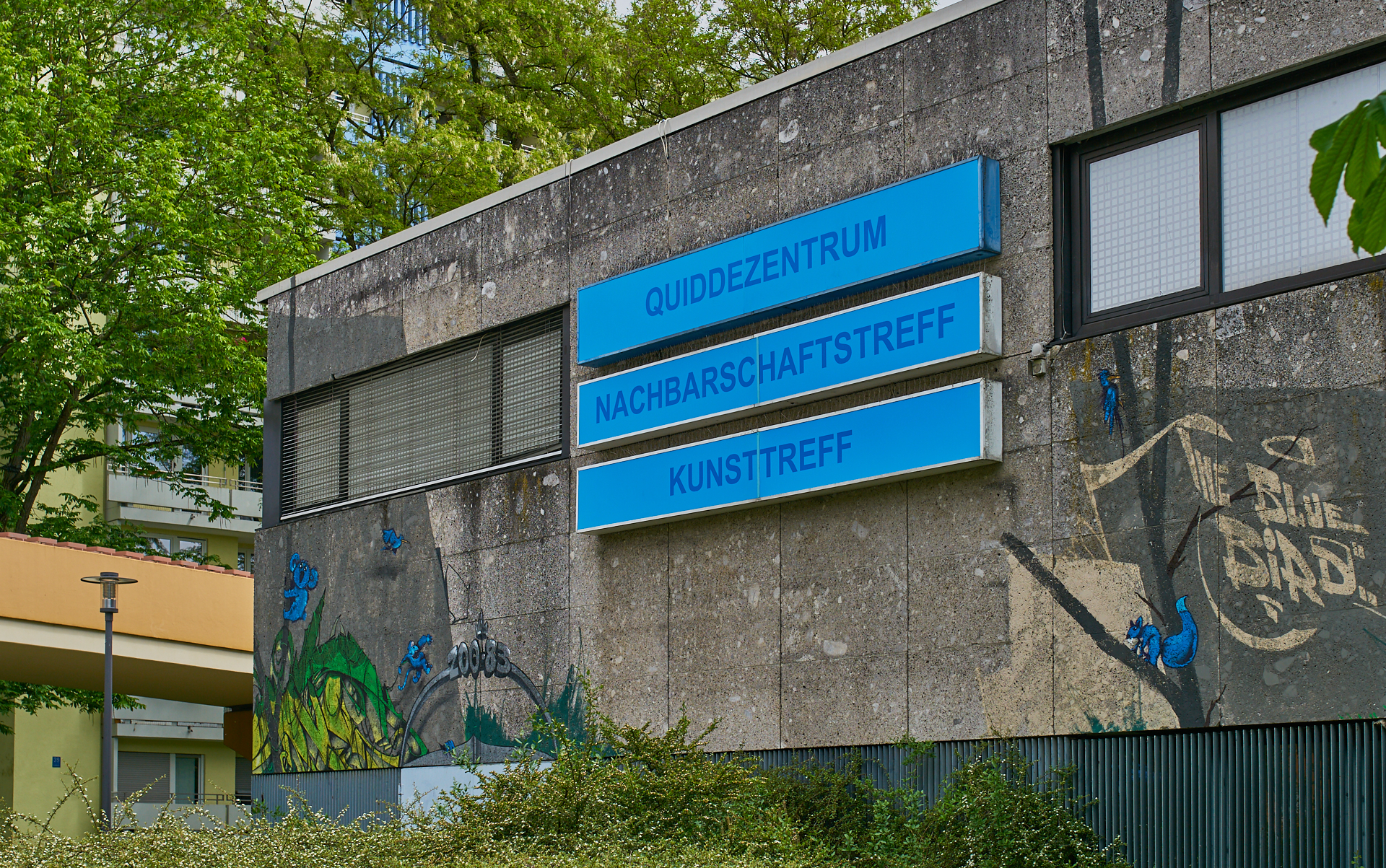 #Neuperlach, #Quiddezentrum, #Kultur, #Kunst, #Kunsttreff, #Streetart, #Grafitties, #Nachbarschaftstreff