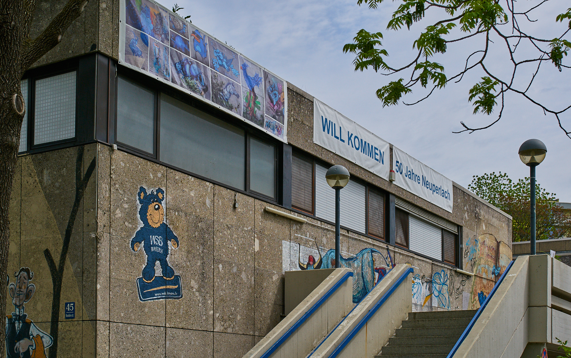 #Neuperlach, #Quiddezentrum, #Kultur, #Kunst, #Kunsttreff, #Streetart, #Grafitties, #Nachbarschaftstreff