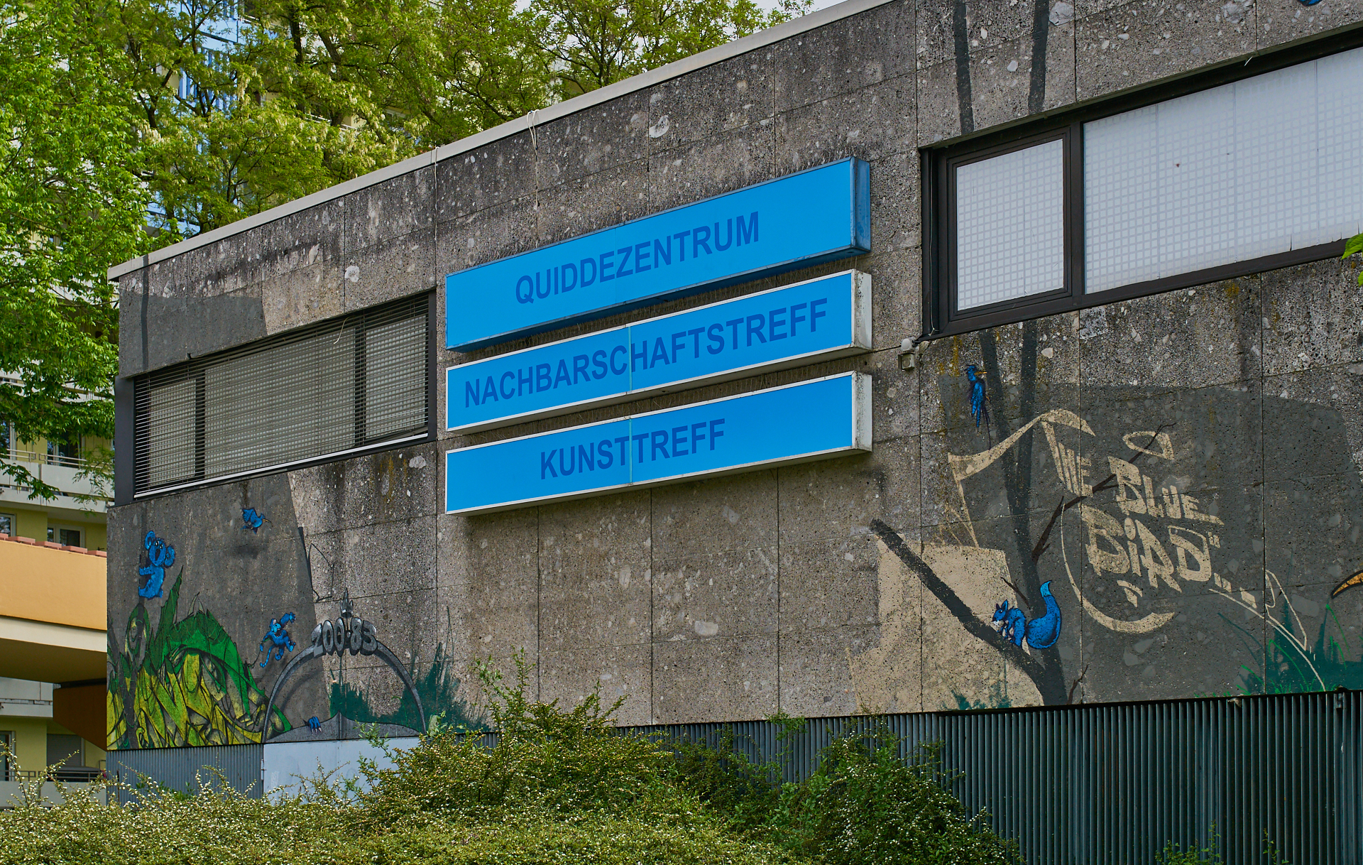 #Neuperlach, #Quiddezentrum, #Kultur, #Kunst, #Kunsttreff, #Streetart, #Grafitties, #Nachbarschaftstreff