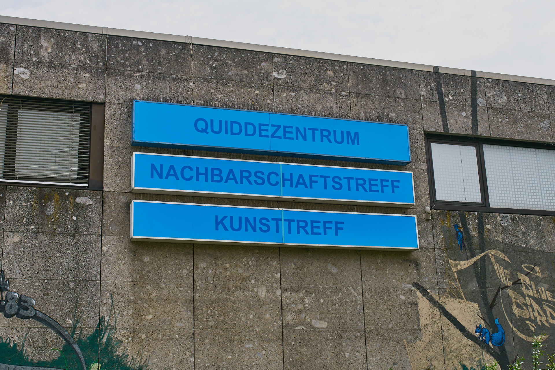 #Neuperlach, #Quiddezentrum, #Kultur, #Kunst, #Kunsttreff, #Streetart, #Grafitties, #Nachbarschaftstreff