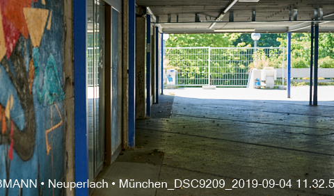 04.09.2019 - Neuperlach - das Quiddezentrum vor dem Abriss