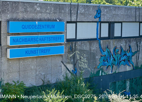04.09.2019 - Neuperlach - das Quiddezentrum vor dem Abriss