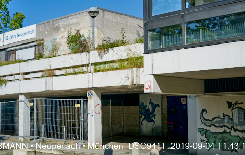 04.09.2019 - Neuperlach - das Quiddezentrum vor dem Abriss