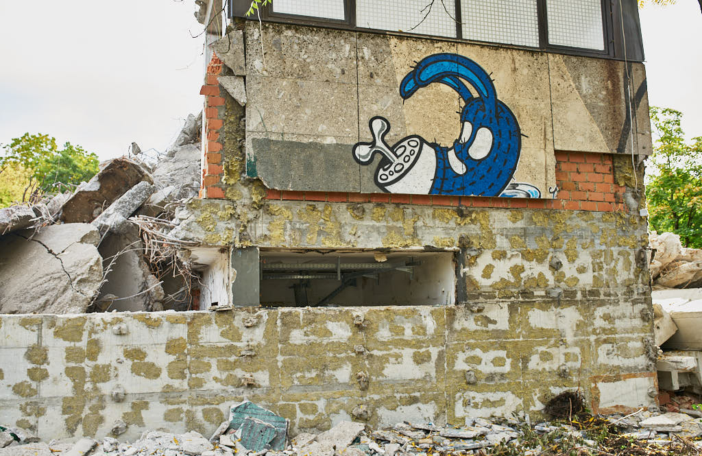 29.09.2021 - Abrissbegin des Quiddezentrums in Neuperlach