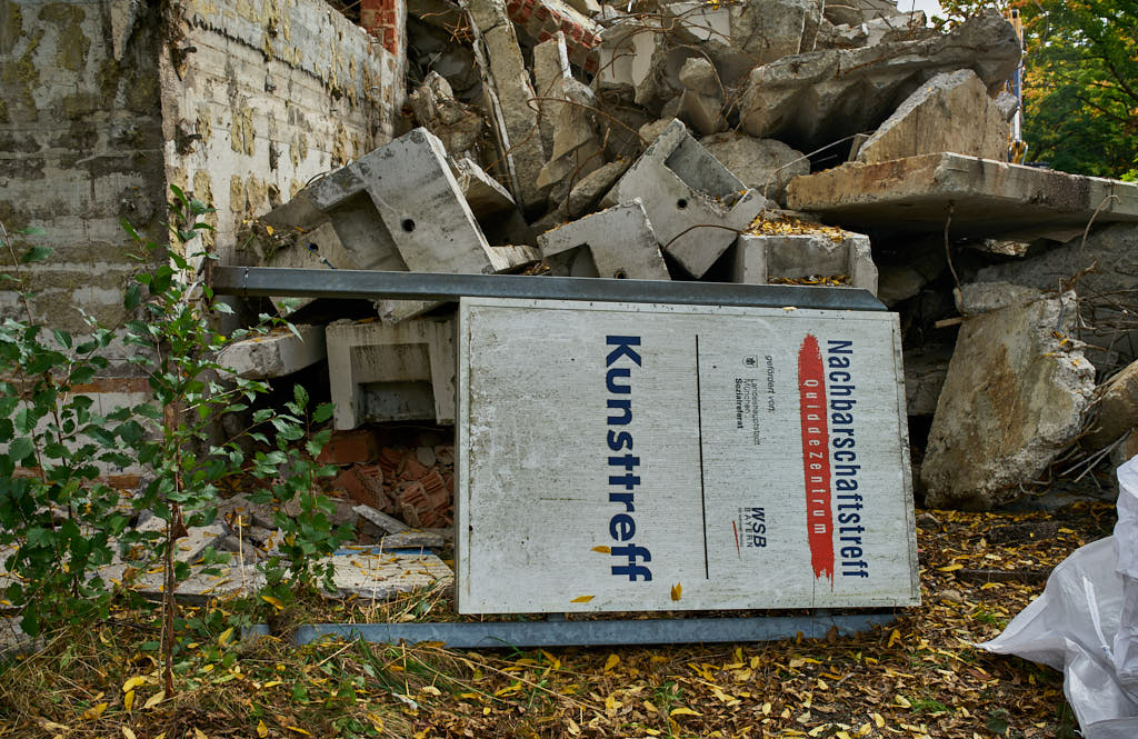 29.09.2021 - Abrissbegin des Quiddezentrums in Neuperlach