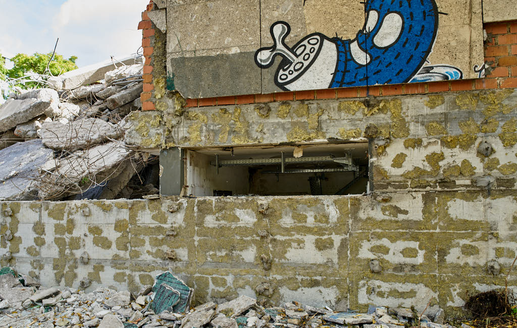 30.09.2021 - Abrissbegin des Quiddezentrums in Neuperlach