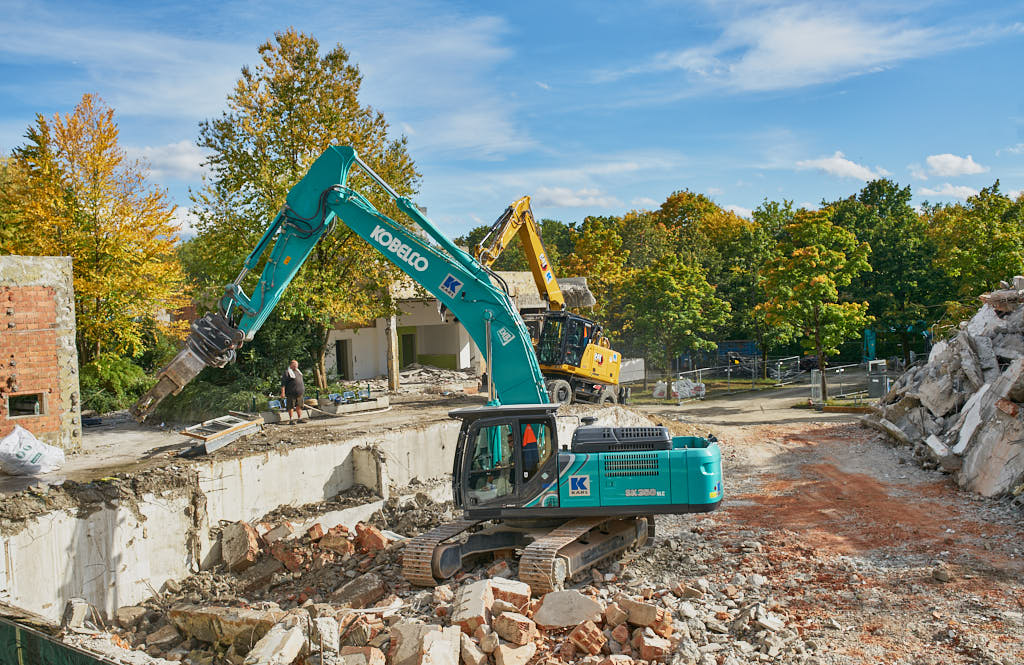 30.09.2021 - Abrissbegin des Quiddezentrums in Neuperlach