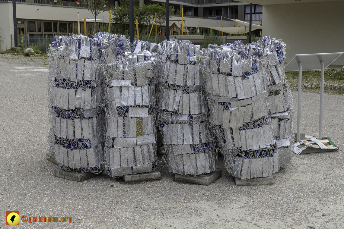 03.07.2024 - Kunstaktion Tetrapak am PEP in Neuperlach