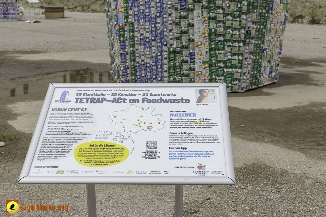 03.07.2024 - Kunstaktion Tetrapak am PEP in Neuperlach